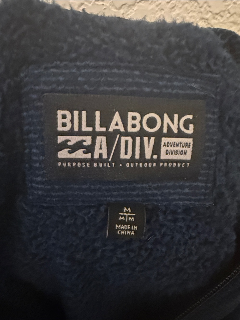 Billabong Navy and Gray Sherpa Fleece Jacket - Billabong A/Div